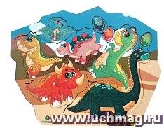 Настольная игра "Пазл-головоломка "Забавные динозаврики" — интернет-магазин УчМаг