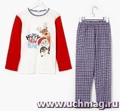 Пижама для мальчика, красная клетка, р-р 34 — интернет-магазин УчМаг