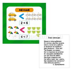 Математические знаки. Для развивающих занятий с детьми: 12 карточек — интернет-магазин УчМаг