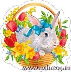 Украшение на скотче "Кролик в корзине" — интернет-магазин УчМаг